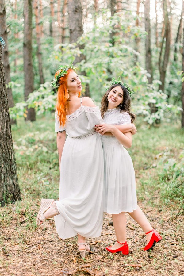 Robe demoiselle d'honneur chic pour un mariage champêtre